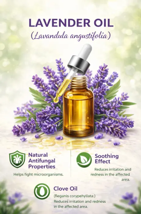 Seller artwork for lavender oil associated with NailsCleanPro
